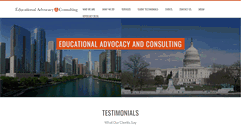 Desktop Screenshot of educationaladvocacyandconsulting.com